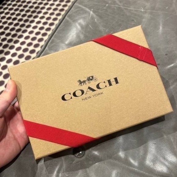 NWT COACH MEN'S BOXED 3 IN 1 WALLET GIFT SET IN SIG CANVAS WITH VARSITY STRIPE - Picture 2 of 6